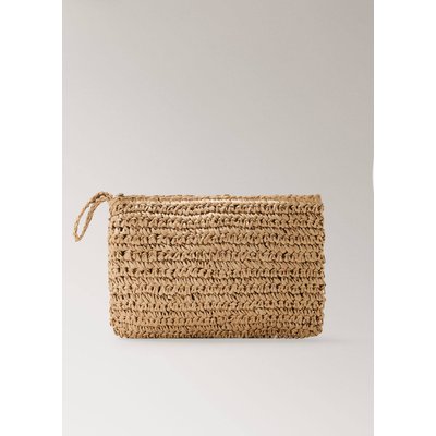 Trousse de toilette fibres naturelles fermeture Éclair MANGO HOME