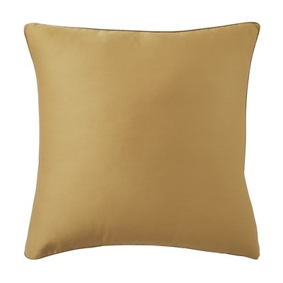 Taie d'oreiller unie en satin de coton, Made in France, HOUBLON A DEMAIN