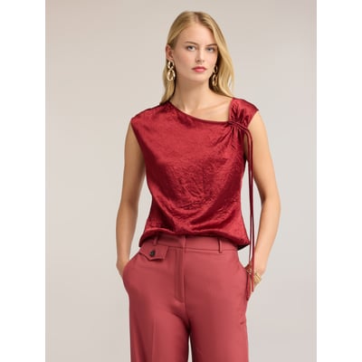 Top avec encolure asymétrique drapée MOTIVI