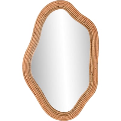 Miroir en rotin forme organique, URBAN RECOLLECTION