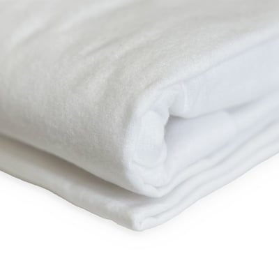 Protège matelas - Molleton 100% coton - Blanc des Prés TRADITION DES VOSGES