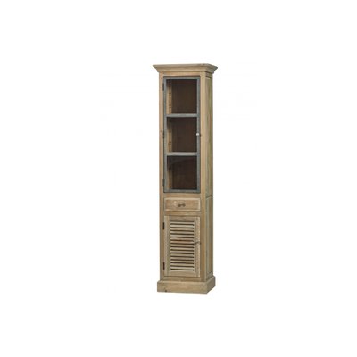 Colonne de salle de bain en bois avec porte vitrée gauche - HANOÏ HELLIN, DEPUIS 1862