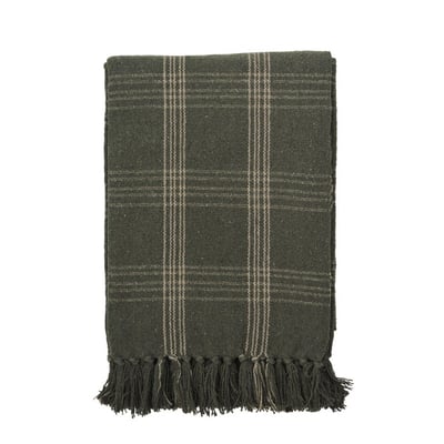 Plaid à carreaux coton recyclé MADAM STOLTZ