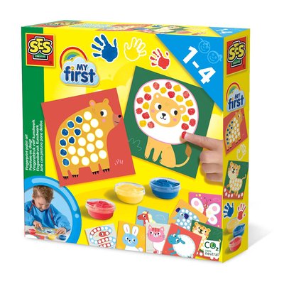 Brinquedo "A arte de pintar com os dedos", SES SES