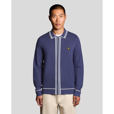 Pull à liserés contrastés zippé LYLE & SCOTT
