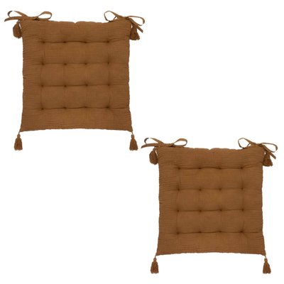 Lot de 2 galettes de chaise rectangulaire Tampa ATMOSPHERA