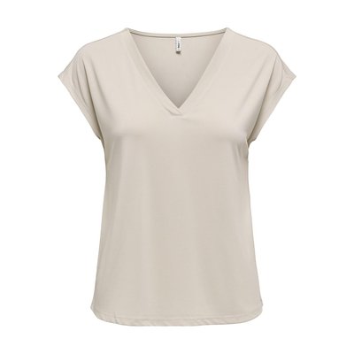 T-shirt manches courtes, col V ONLY