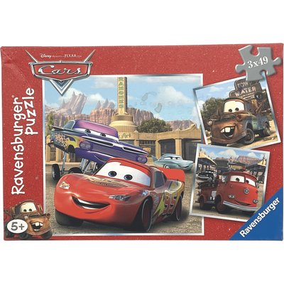 Puzzles Disney Pixar Cars 3 x 49 pièces - Bon état RAVENSBURGER