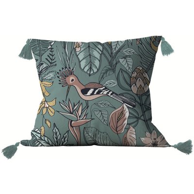 Coussin Imprime Coton Hupia C DESIGN HOME TEXTILE