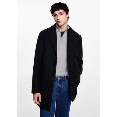 Long straight-fit coat MANGO TEEN