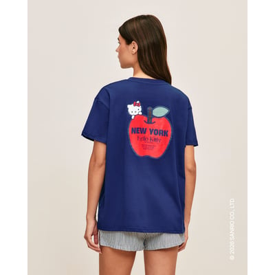 T-shirt en coton Hello kitty NAVYKITTYIZ UNDIZ