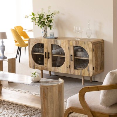 Buffet 3 portes en bois de manguier  NOVA MADE IN MEUBLES 