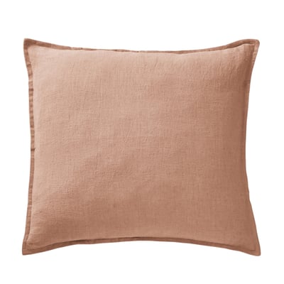 Taie oreiller Lin lave Soline 60 x 60 cm ardoise EDEN