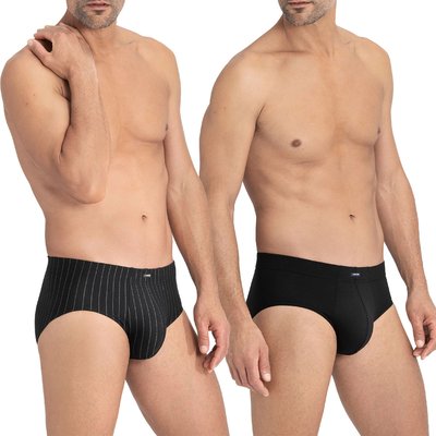 Pack de 2 slips en coton et modal à rayures et uni KATSUO IMPETUS