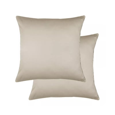 Lot de 2 taies satin de coton AVA UNI GARNIER THIEBAUT