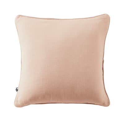 Coussin déhoussable GAIA – Gaze de coton avec passepoil élégant EDEN