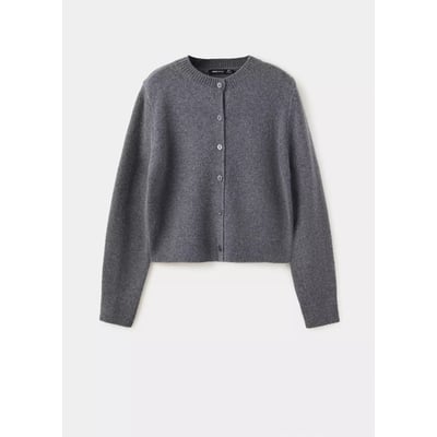 Cardigan laine col rond MANGO