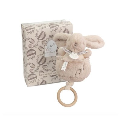Lapin doudou - Boite a musique Beige DJECO