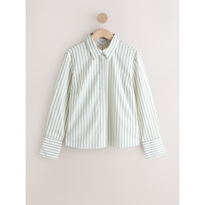 Chemise stretch ajustée à manches longues NEXT