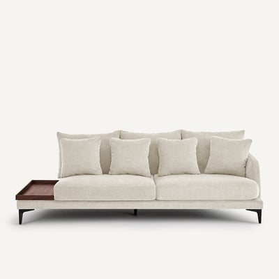 Demi-canapé avec plateau, en polyester mélangé, MODERNISTE EMMANUEL GALLINA X AM.PM