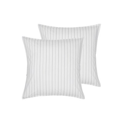 Lot de 2 taies d'oreillers en percale de coton TOLSTA SENSEI MAISON