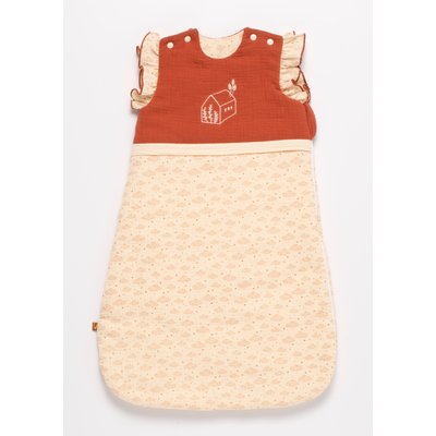 Gigoteuse bébé hiver à volants en double gaze de coton SAUTHON