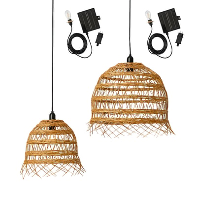 Lot de 2 suspensions solaires 2x HAWAII LONG SOLAR LUMISKY
