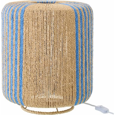 Lampe de table cylindrique en corde RECOLLECTION