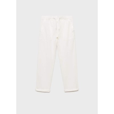 Pantalon lin taille élastique MANGO KIDS