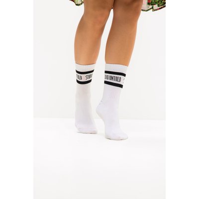 Chaussettes de tennis, à côtes, logo STUDIO UNTOLD