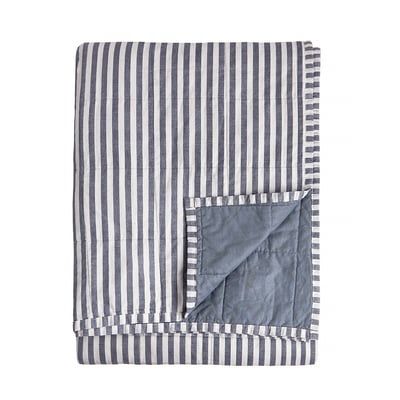 Hebden Quilted Stripe 100% Cotton Bedspread - 150x200cm YARD