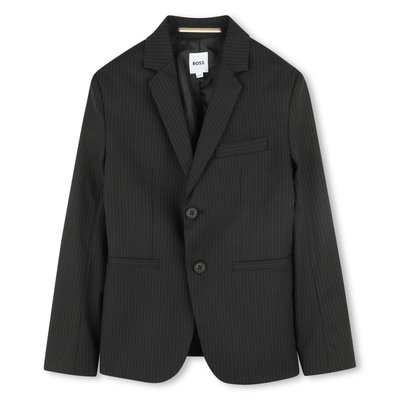 Veste boutonnée à rayures BOSS KIDSWEAR