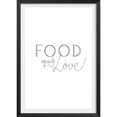 Affiche  food love HEXOA