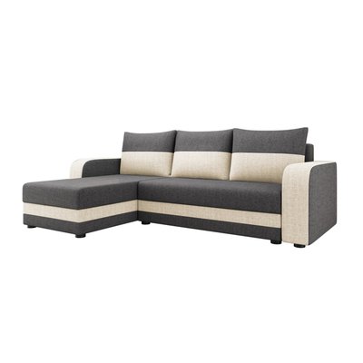 Canapé d'angle convertible avec coffre, HARVEY LISA DESIGN