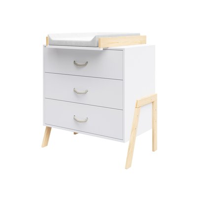 Commode à Langer 3 tiroirs - Table à Langer Amovible et Matelas - LIV PREMIERS MOMENTS
