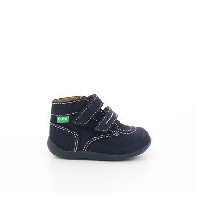 Bottines cuir à scratchs Bonkro-2 KICKERS