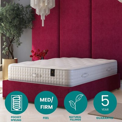 Laurence Llewelyn-Bowen Hotel Quality Wool 3000 Pocket Natural Mattress. LAURENCE LLEWELYN-BOWEN