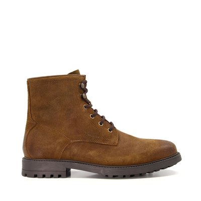 Bottes à lacets en daim texturé - CARD DUNE LONDON