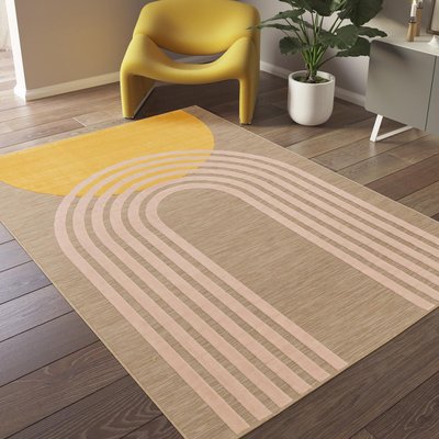 Tapis extérieur tissé kilim rectangle LUMIERE 8 UN AMOUR DE TAPIS
