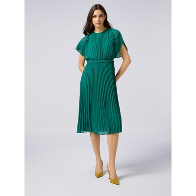 Robe longue réalisée en georgette unie OLTRE