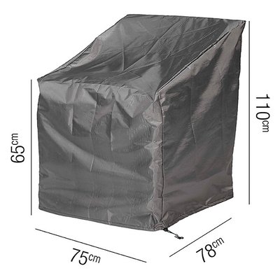 Garden High Back Lounge Chair Cover 75x78x110cm AEROCOVER