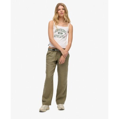 Pantalon en lin à cordon de serrage SUPERDRY