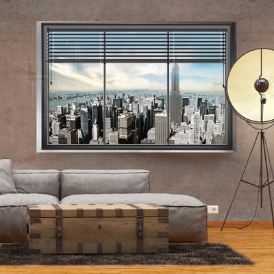 Papier peint intissé panoramique Ville et Architecture New York window EDEN