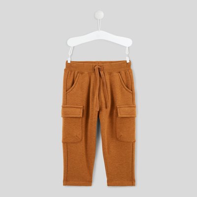 Pantalon uni poches côté en molleton BOUT'CHOU