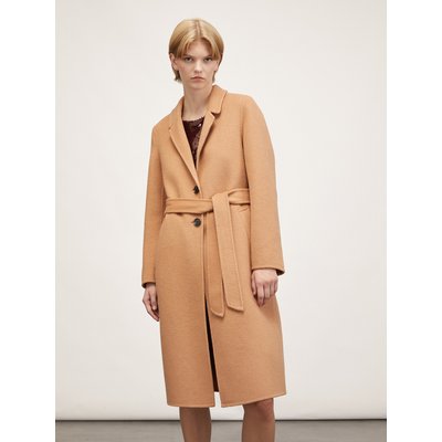 Manteau mi-long en drap double de laine mélangée MOTIVI