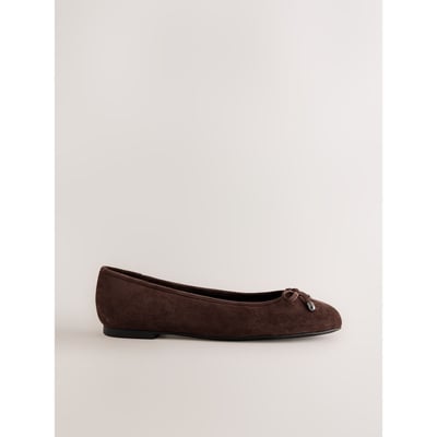 Ballerines doublées de cuir à bout rond NEXT