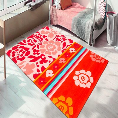 Tapis Chambre fait main en acrylique motif géométrique JOYLA UN AMOUR DE TAPIS