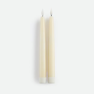 Lot de 2 bougies LED, en cire, hauteur 24,5 cm LA REDOUTE INTERIEURS