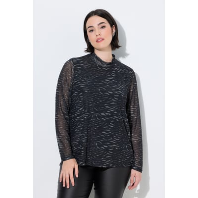 T-shirt en tulle motif zébré ULLA POPKEN