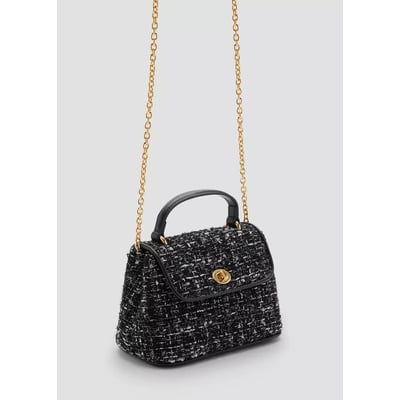 Sac à rabat en tweed MANGO